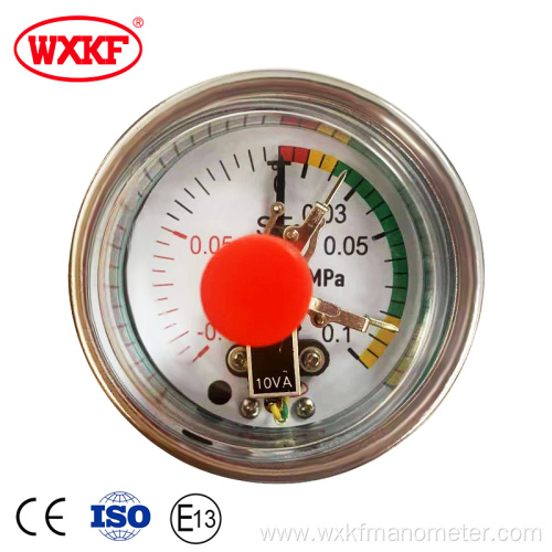 High quality 304 case IP65 stainless steel electrical contact pressure gauges manufacture